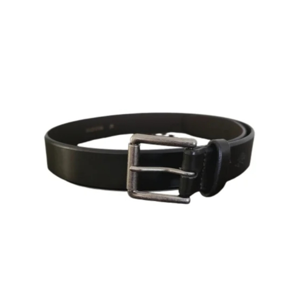 Genuine Leather Brown U.S. Polo Assn. Leather Belt Silver 38